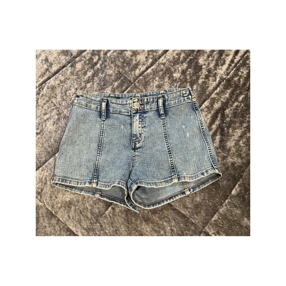 Wild Fable Super High Rise Denim Shorts Juniors Size 2 Light Wash